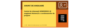 Centrul de Informații GENDERDOC-M angajează Asistent/ă a coordonatorilor de program