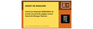 Centrul de Informații GENDERDOC-M anunță concursul de angajare pentru funcția de Manager financiar